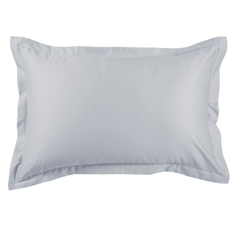 Sateen Pair of Oxford Pillowcases, Platinum