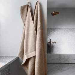 Image showing the Elegance Bath Towel, H70 x W140cm, Beige product.