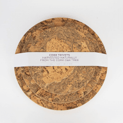 Image showing the Cork Trivet Set, Natural product.