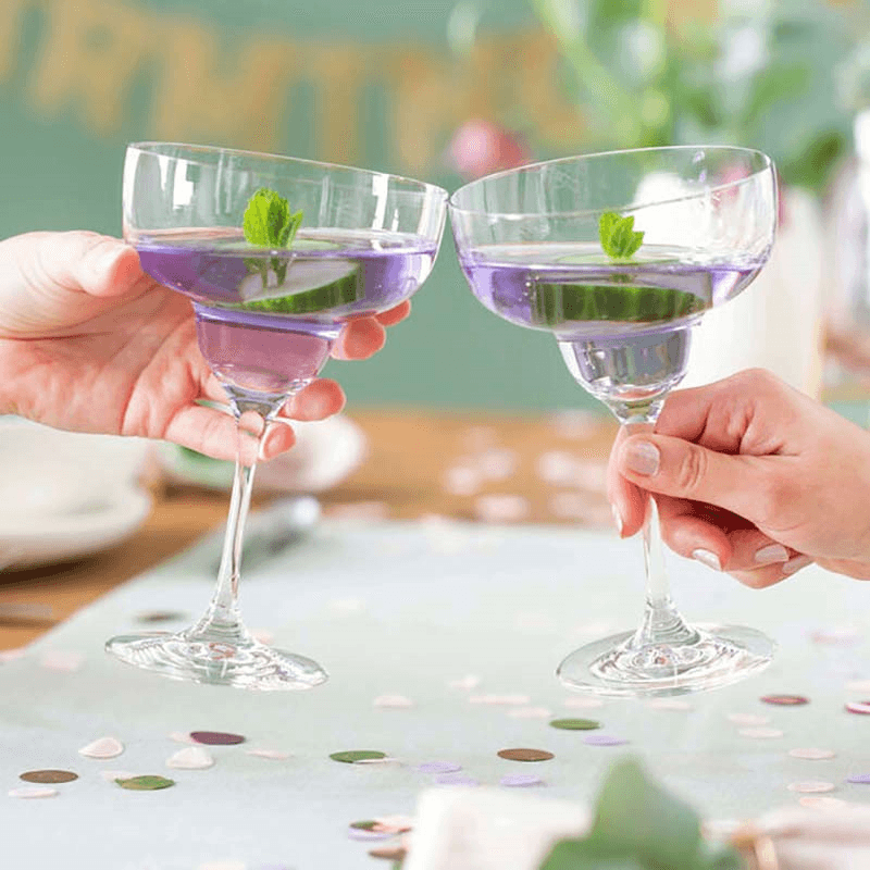 Purismo Set of 2 Martini Glasses, 340ml, Clear