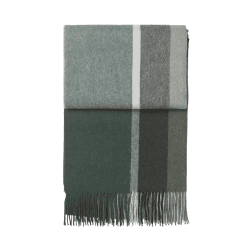 Image showing the Manhattan Plaid Throw, H200cm x W130cm, Evergreen/Botanic Green product.