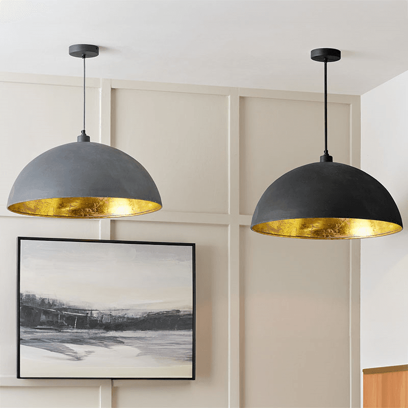 Anders Dome Pendant, H142cm, Black