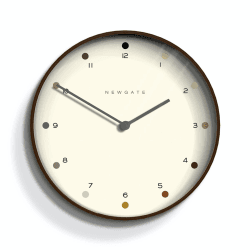 Image showing the Mr Clarke Wall clock, Dia40cm, Dark Plywood Finish product.