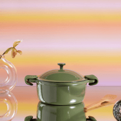 Image showing the Cast Iron Perfect Pot, Sage product.