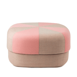 Image showing the Circus Pouf, H35 x D65cm, Rose product.