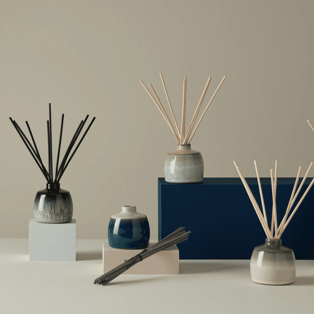 Denby Home Fragrance Halo Reed Diffuser, Black