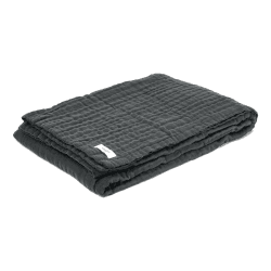 Image showing the 6-layer soft blanket, 200 x 140cm, Dark Grey product.