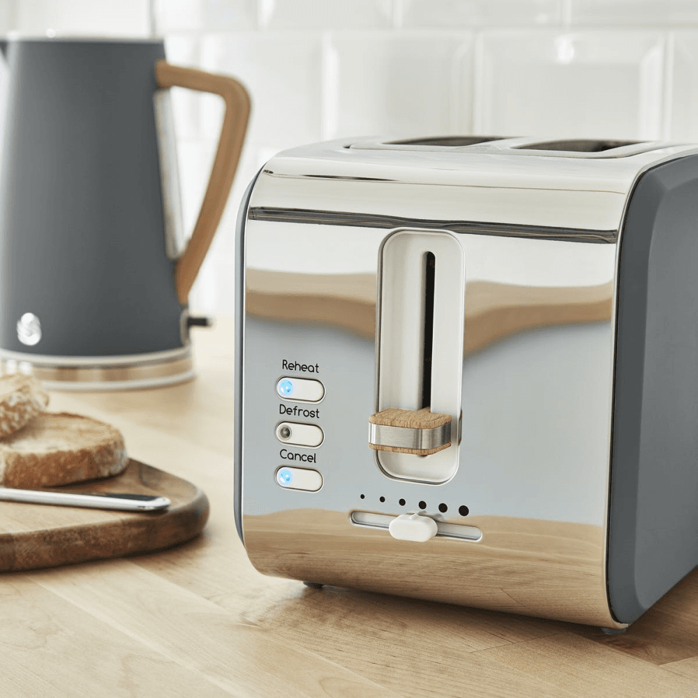 Nordic 2-Slice Toaster, Slate Grey