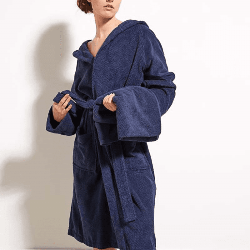 Brixton Bath Robe, Small, Midnight Blue