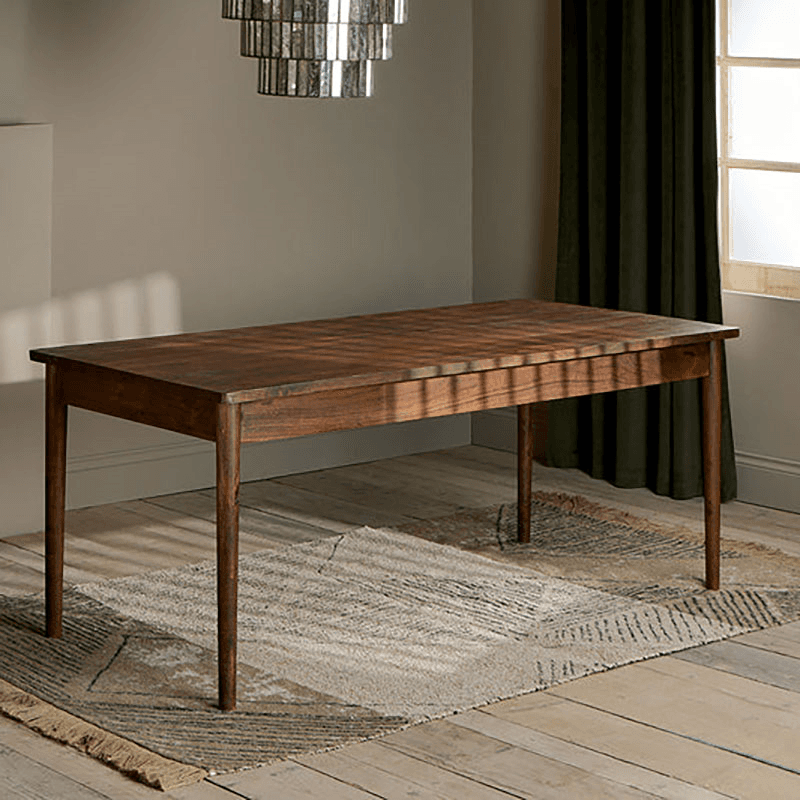 Anbu Acacia Dining Table, Washed Walnut