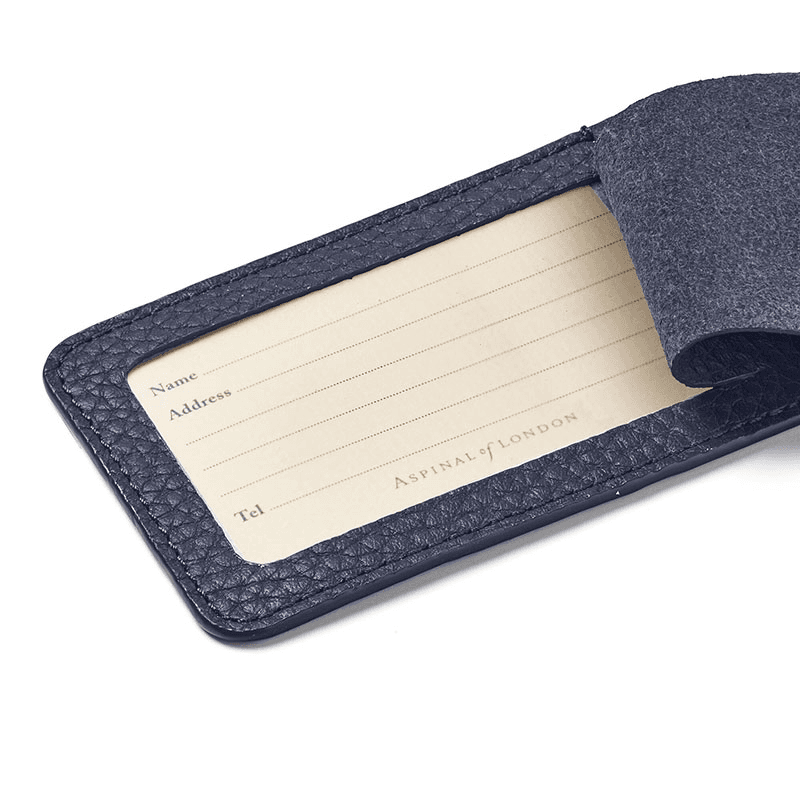 Luggage Tag, H11.5 x W6.5cm, Navy Pebble