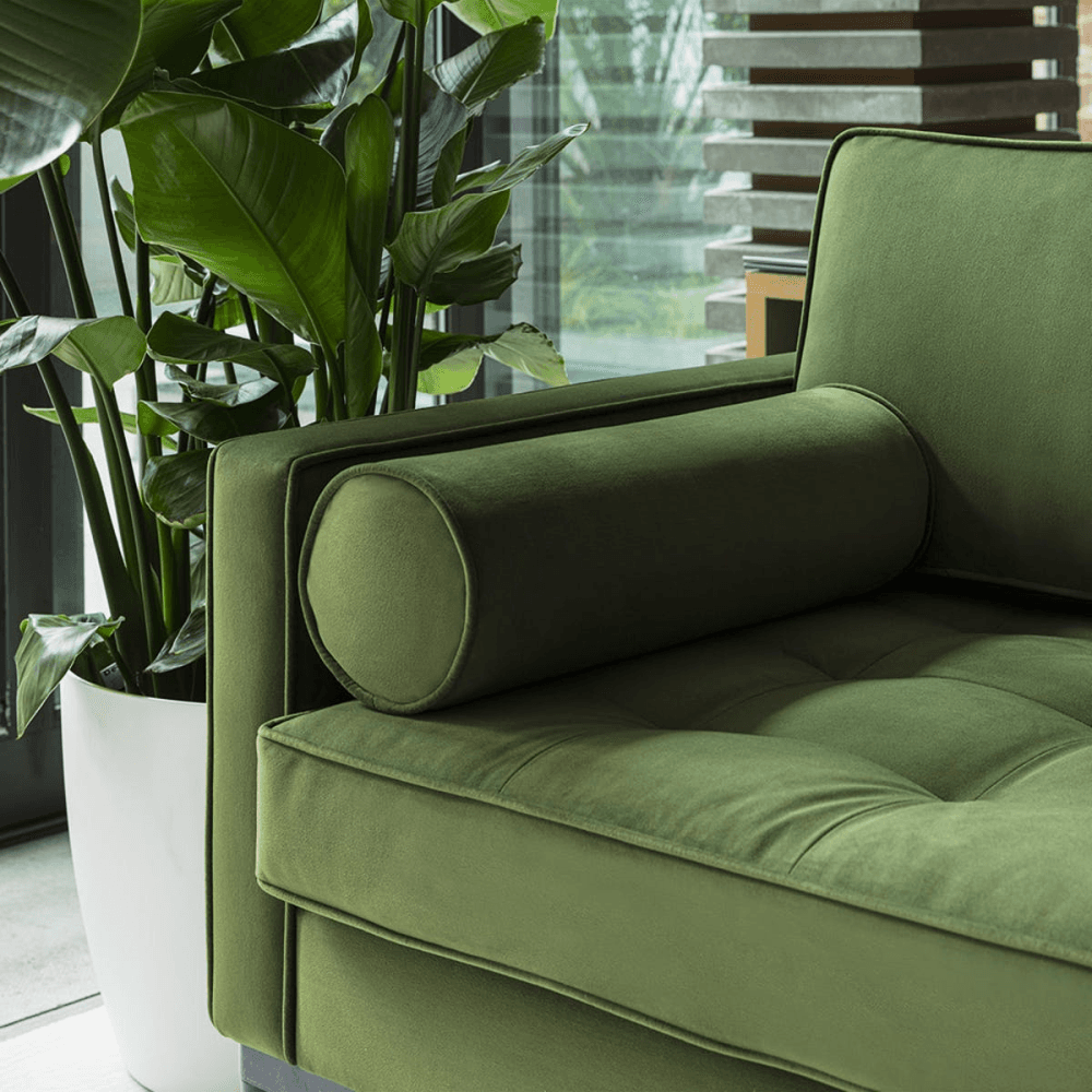 Model 02 3 Seater Velvet Sofa, Vine