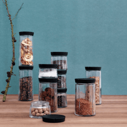 Image showing the Grand Cru Storage Jar, 750ml, Black product.