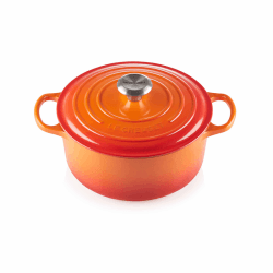 Image showing the Signature Cast Iron Round casserole, 26cm - 5.3 litre, Volcanic product.