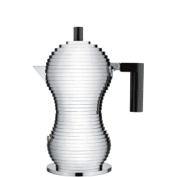 Image showing the Pulcina Coffee Maker - 3 Cup; Black product.