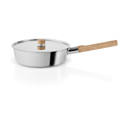 Image showing the Nordic kitchen Saucepan with lid, Dia24cm, Stainless Steel product.