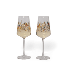 Image showing the Chelsea Set of 2 Wine Glasses, 440ml, Gold product.