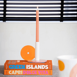 Image showing the Jaime Candle Holder, H14cm, Amore Del Color product.