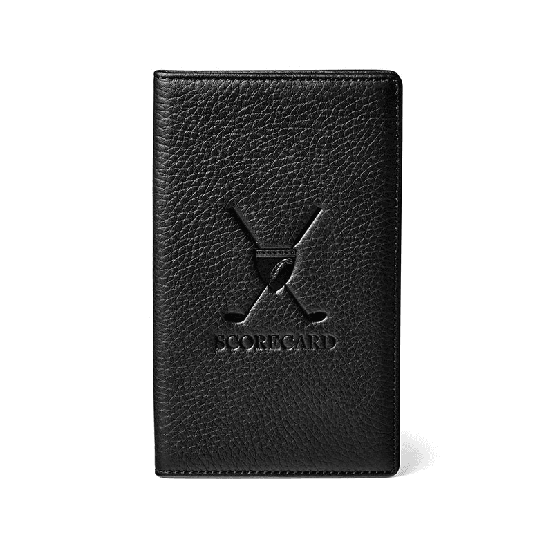 Golf Scorecard Holder, H17 x W10.5cm, Black Pebble