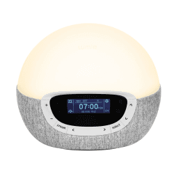 Image showing the Bodyclock Shine 300 Alarm clock, Silver/Grey product.