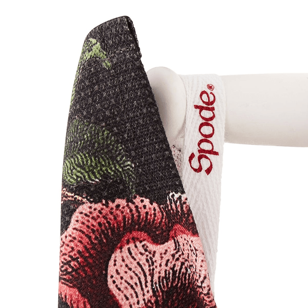 Tea Towel Black, Floral, Black