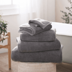 Image showing the Spa Turkish Super Jumbo Bath Sheet, Slate product.