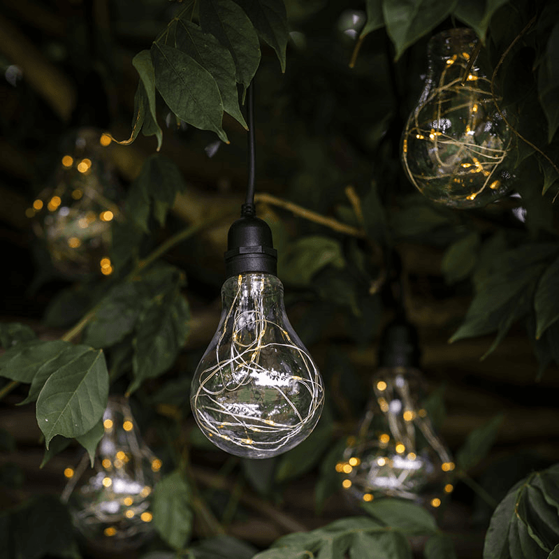 Festoon Cluster Lights, Black