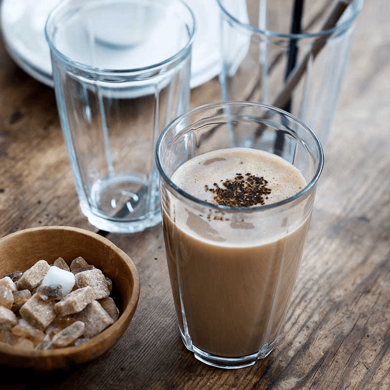 Set of 4 Latte Glasses, 480ml, Clear