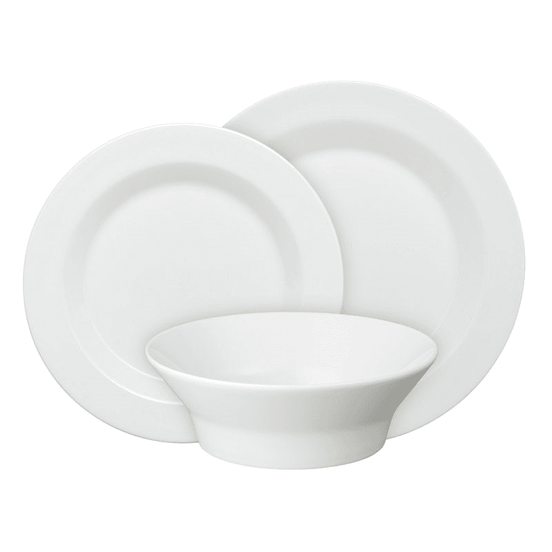James Martin Everyday 12 Piece Boxed Dinnerware Set, White