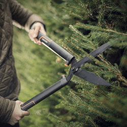 Image showing the SingleStep Hedge Shear Wavy Blade HS22, Black/Orange product.