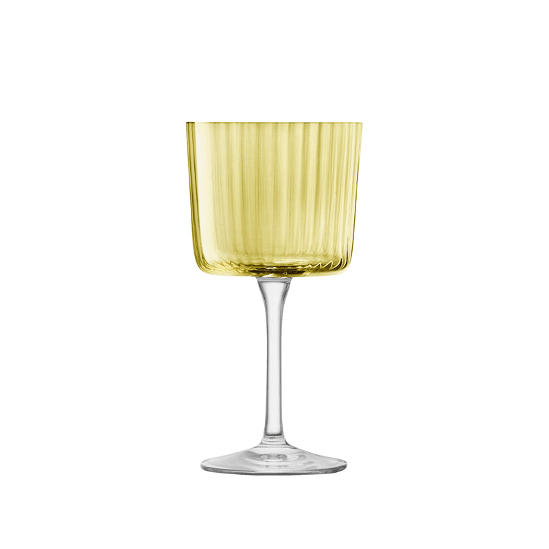 Gems Set of 4 Wine Glasses, 250ml, Amber