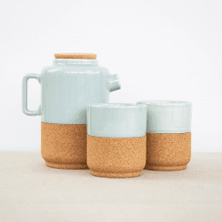 Image showing the Eco Tea Set for Two, Aqua product.