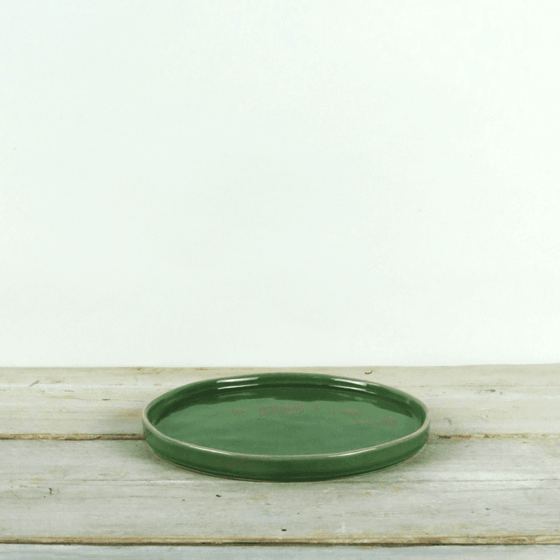 Parrot Side Plate, D21cm, Green