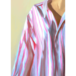 Image showing the Dad Shirt Art Print, 50 x 70cm product.