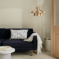 Image showing the Diana Lampshade, D45 x H28cm, Meerkat Brown & Light Yellow product.