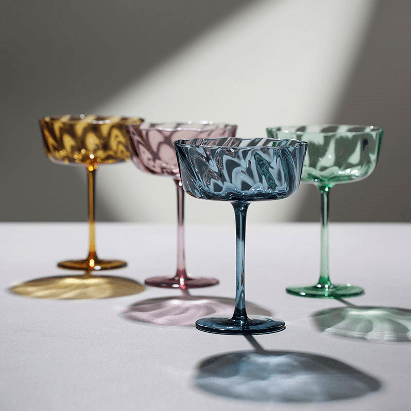 Vienna Set of 4 Champagne Bowls, 300ml, Purple