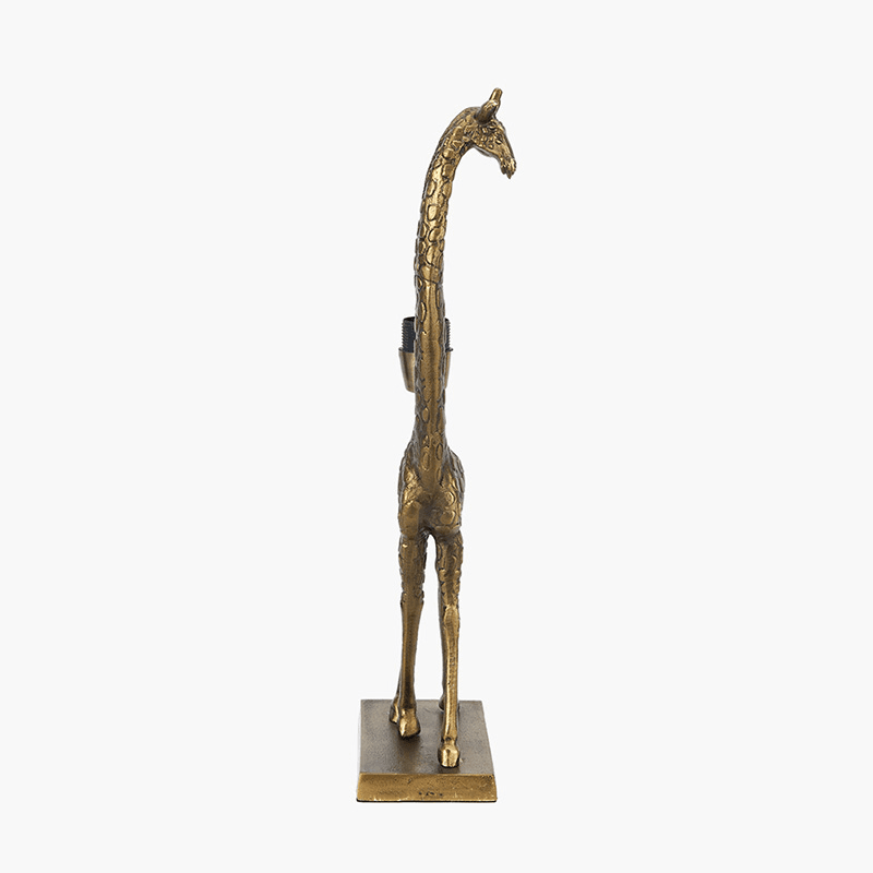 Savanna Giraffe Lamp Base, H56.5cm, Antique Brass