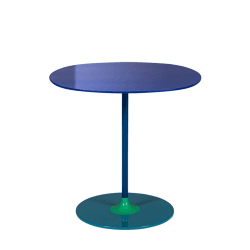 Image showing the Piero Lissoni 2021 Thierry Table, Blue product.