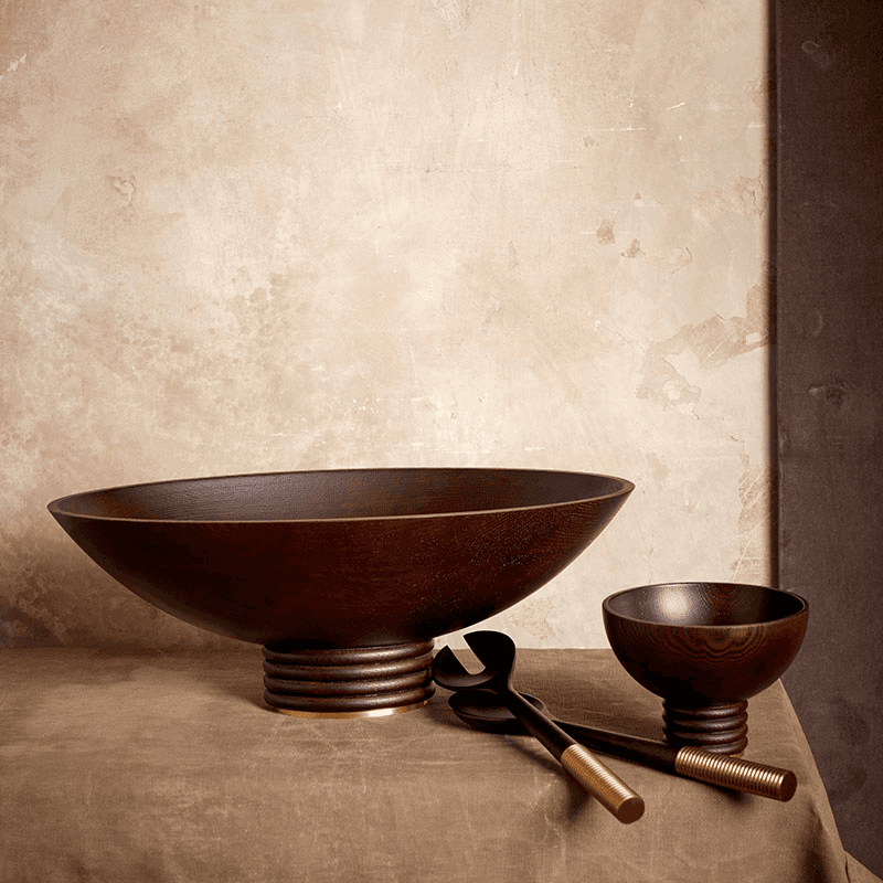Alhambra Oval Bowl, L47 x W25cm, Smoked Ash