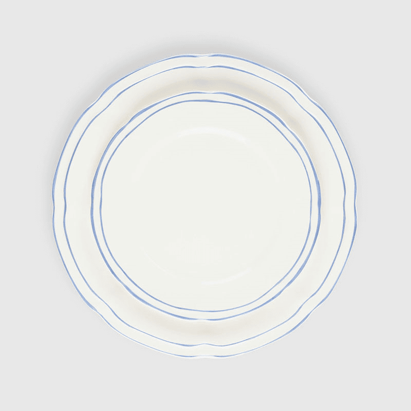 Provence Set of 4 Dinner Plates, D26cm, Blue