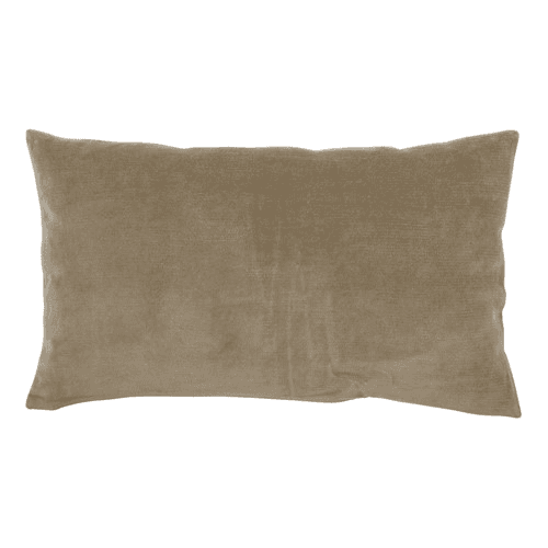 Elise Velvet Cushion, 40 x 65cm, Taupe