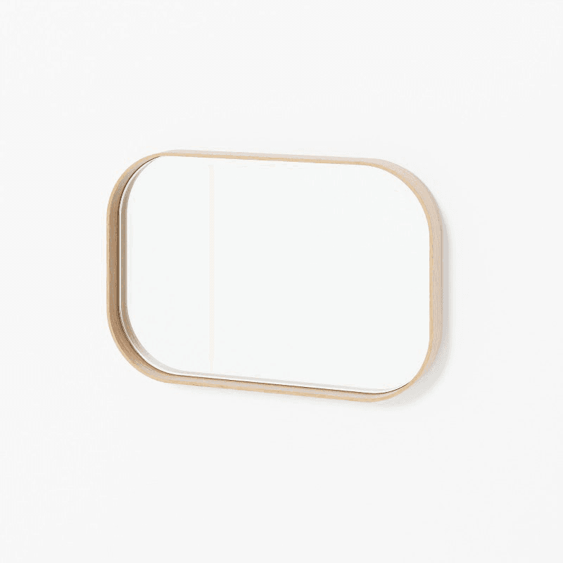 Outlook 40 Rectangular Walll Mirror, Oak