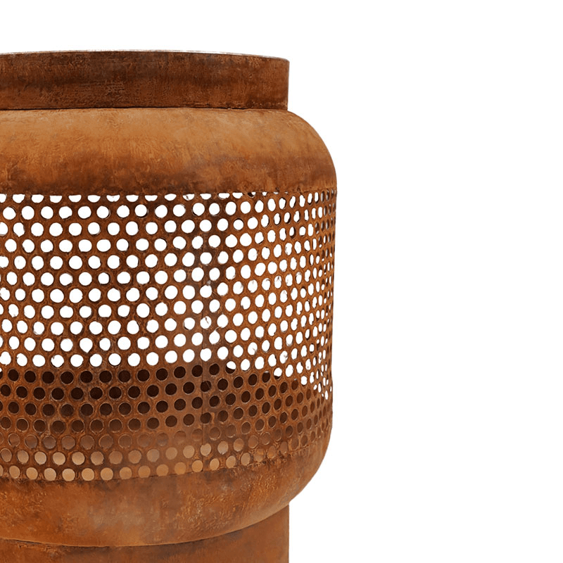 Outdoor Buttermere Basket Fire Pit, W45cm, Rust