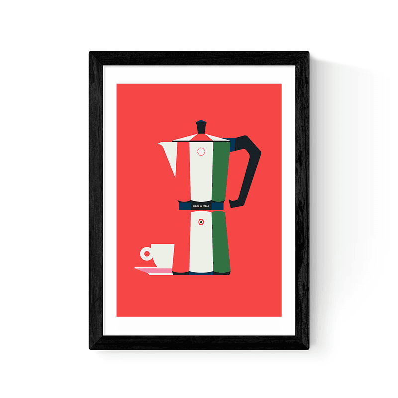 Bo Lundberg Made in Italy Print, A3, Black Frame