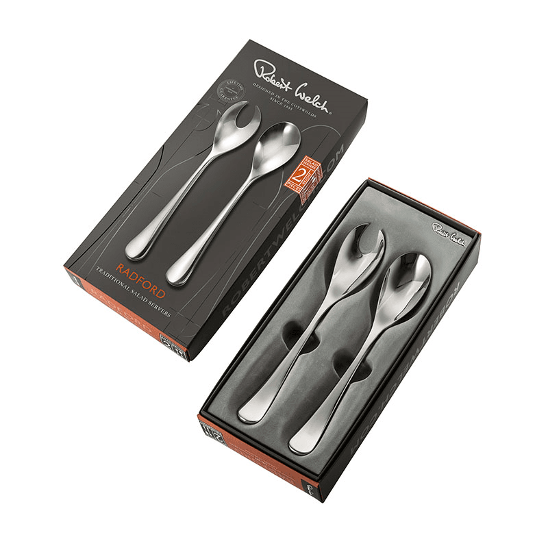 Radford Traditional Salad Servers, Stainless Steel