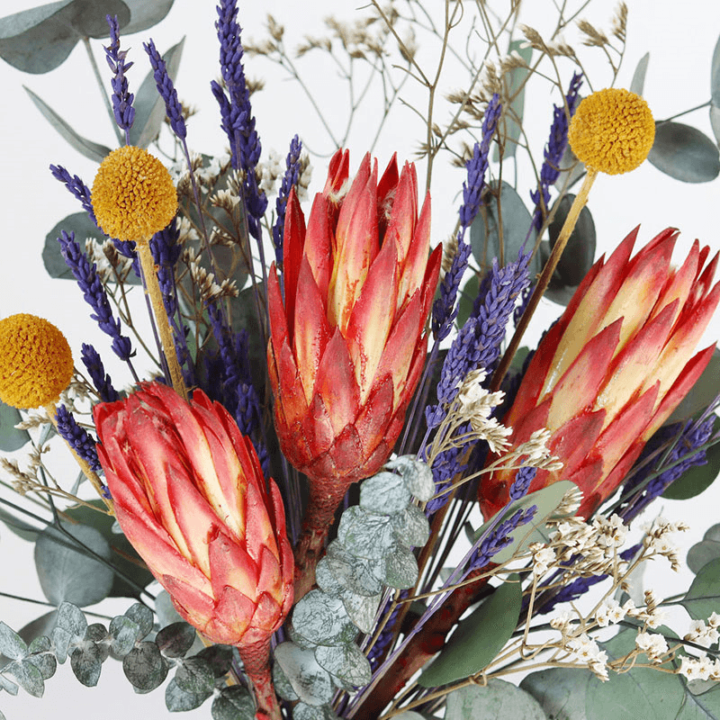 Colour Pop Medium hand-tied bouquet, H42-48cm, Verbena