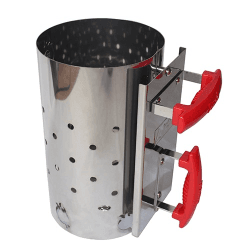 Image showing the Charcoal chimney starter, Silver product.