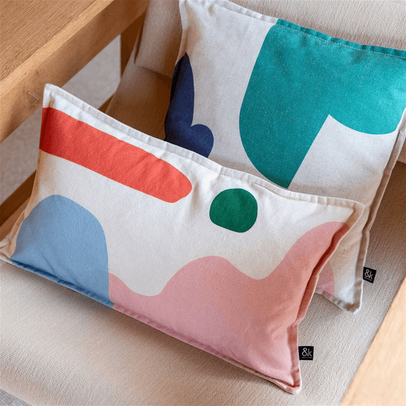Collage Cushion, 40 x 40 cm, multi