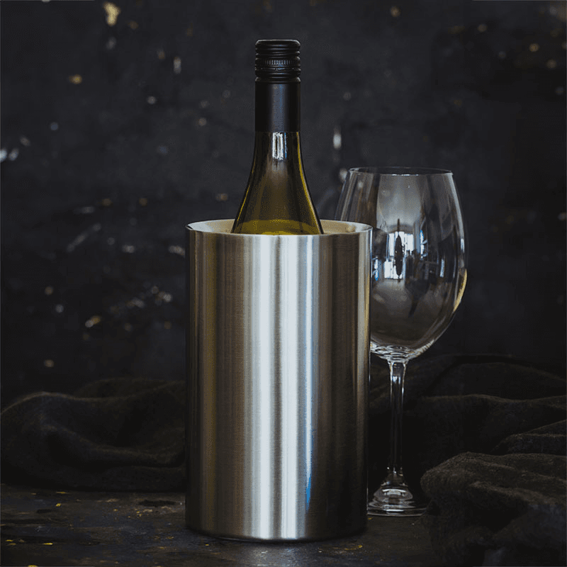 Double Walled Wine Cooler, Stainless Steel