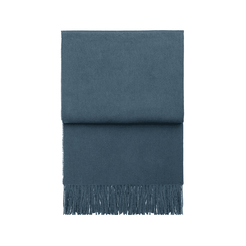 Classic Plaid Throw, H200cm x W130cm, Midnight Blue